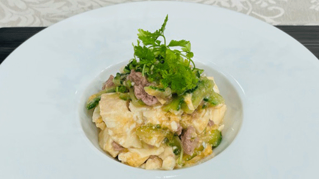 ゴーヤーと牛肉のチャンプル