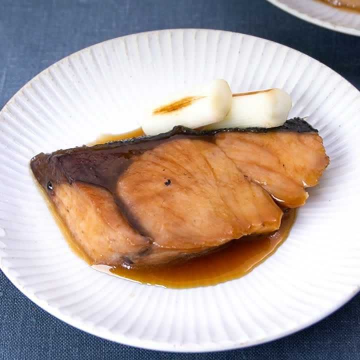 めんつゆを使ったぶりの照り焼き