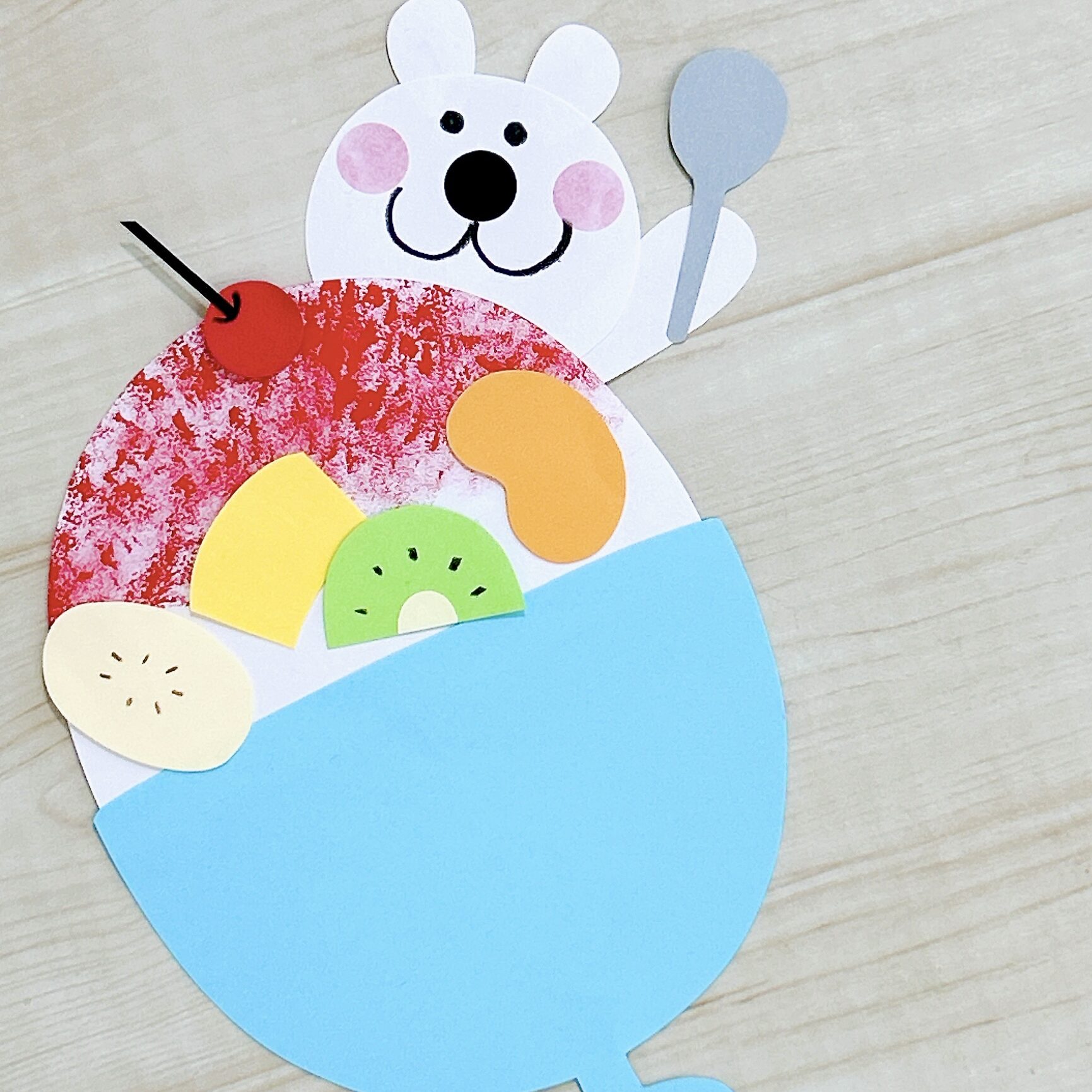 型紙付き 夏と言えばかき氷！画用紙で簡単かき氷製作HOKET MAGAZINE子ども向け工作・ワークショップ情報株式会社HOKET