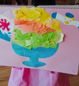 型紙付き 夏と言えばかき氷！画用紙で簡単かき氷製作HOKET MAGAZINE子ども向け工作・ワークショップ情報株式会社HOKET