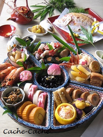 おせち料理の簡単もりつけ ワンプレートからお重まで