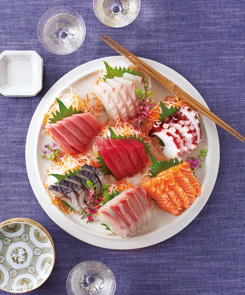 スーパーのお刺身の盛り付け方