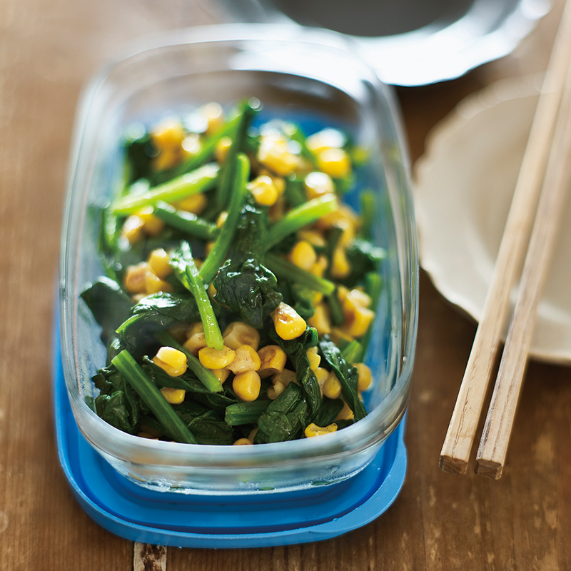 ほうれん草とコーンのソテー お弁当にも