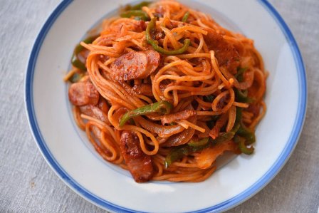 揚げなすパスタを作りました。ケチャップと相性がいいです♪みんなとカゴメでつくるコミュニティ ＆KAGOME アンドカゴメ