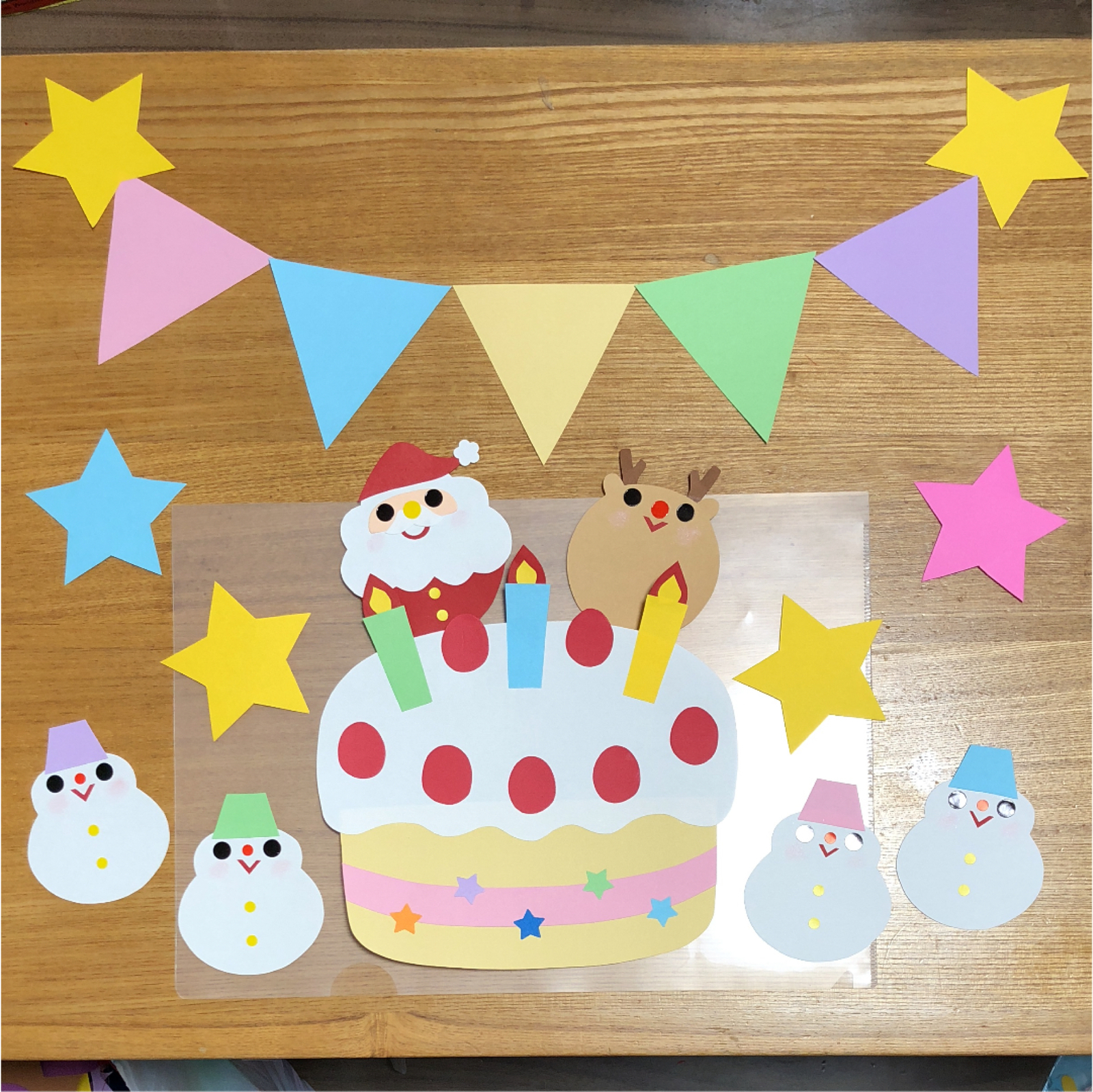 壁面飾り クリスマスケーキ- 壁面屋のんminne byGMOペパボ 国内最大級のハンドメイド・手作り通販サイト