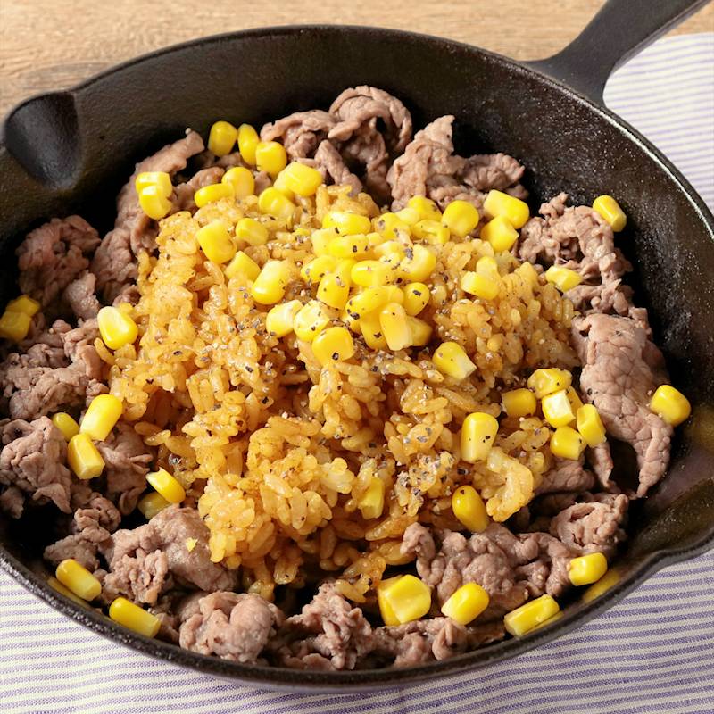 レシピ ホットプレートで♬ビーフペッパーライス♬ - しにゃごはん blog