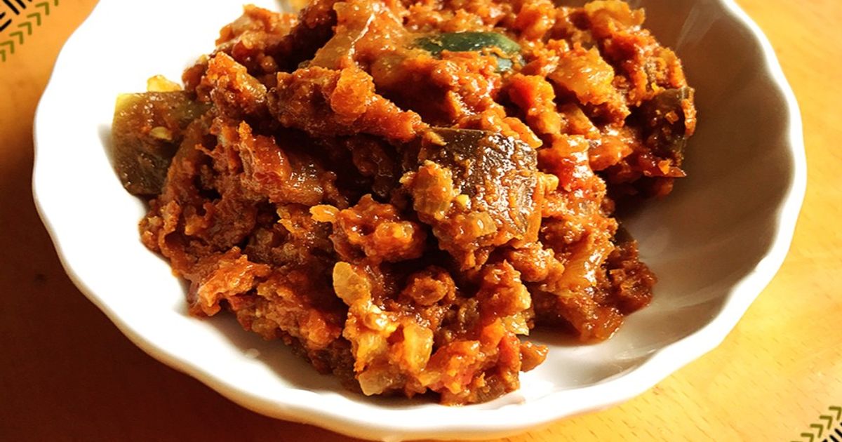 ナスとトマト缶で！簡単キーマカレ