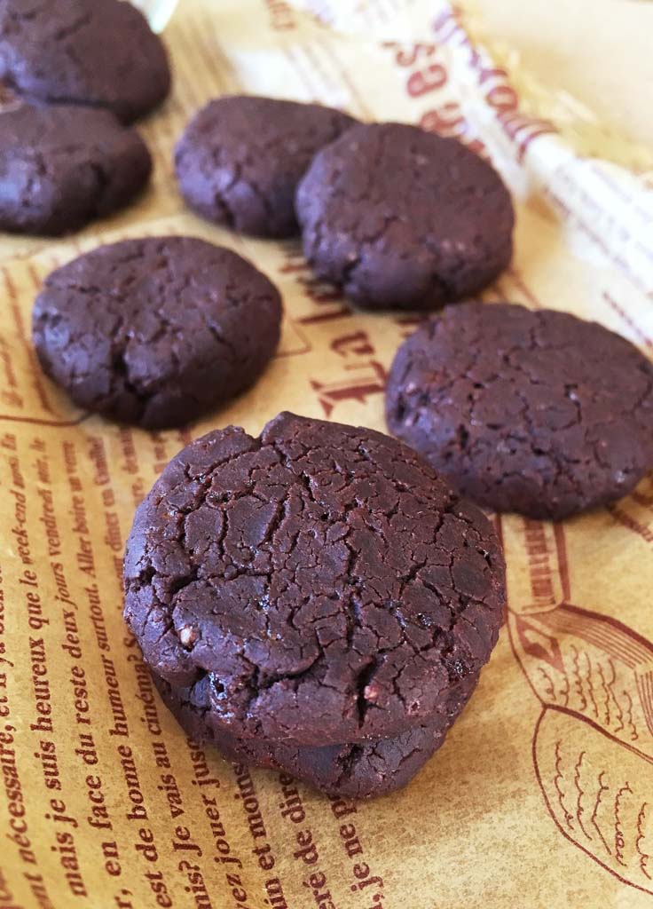 米粉で作るココアクッキ