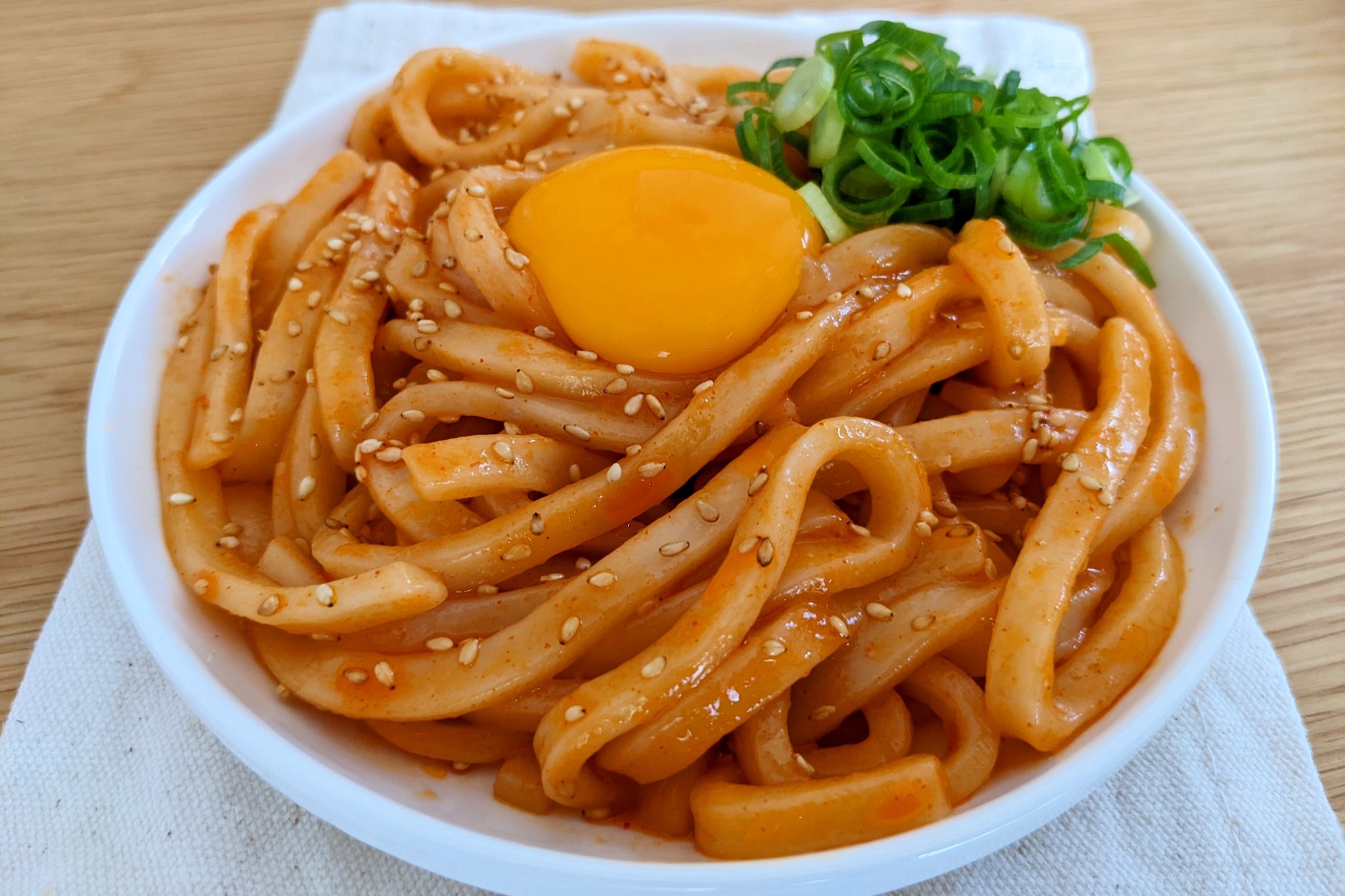 うどん, ごま油, ラー油 & 酢 の レシピ