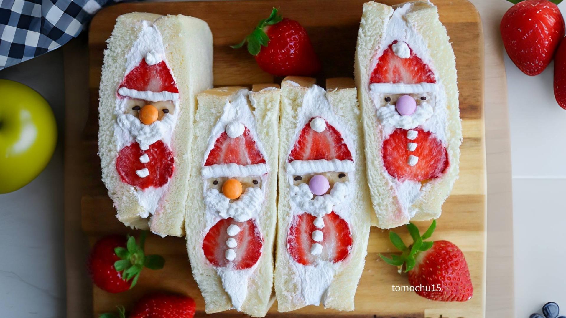 イチゴのサンタクロースの作り方いろいろ クリスマスデザートレシピHowサーチ