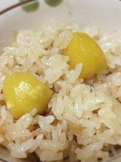 甘露煮を使った 甘さほんのり栗ごはん