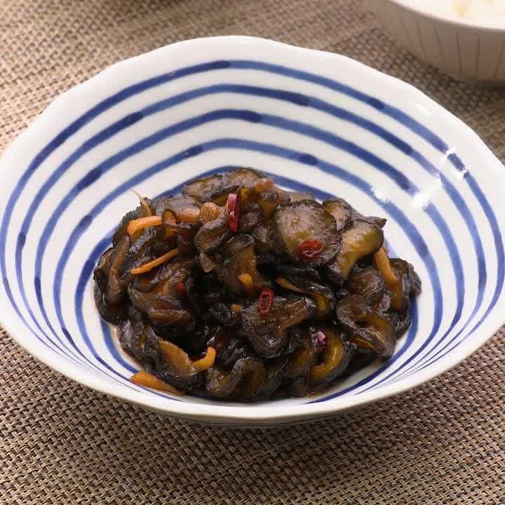 太い胡瓜が実ったら煮て♪ 胡瓜の佃煮