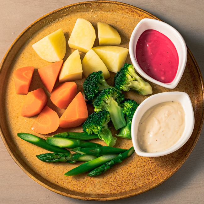 温野菜の肉みそソースのレシピぱくぱく献立くん 料理レシピ