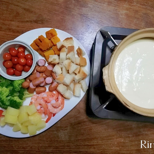 こどもも一緒に☆チーズフォンデュ