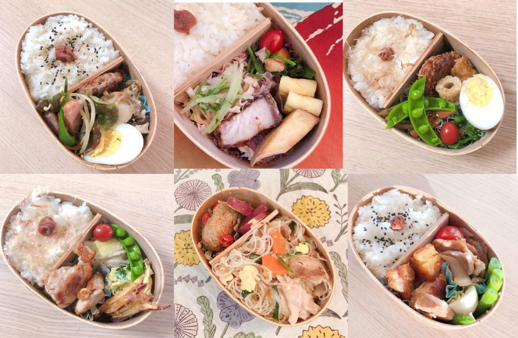 幼稚園弁当、中学女子弁当、高校男子弁当。3兄妹全員がお弁当。スーパーねねにゃん 公式 - ４コマ漫画