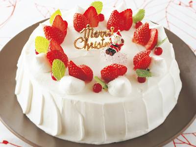 いちごのショートケーキ 塗らない！クリスマスにも♪