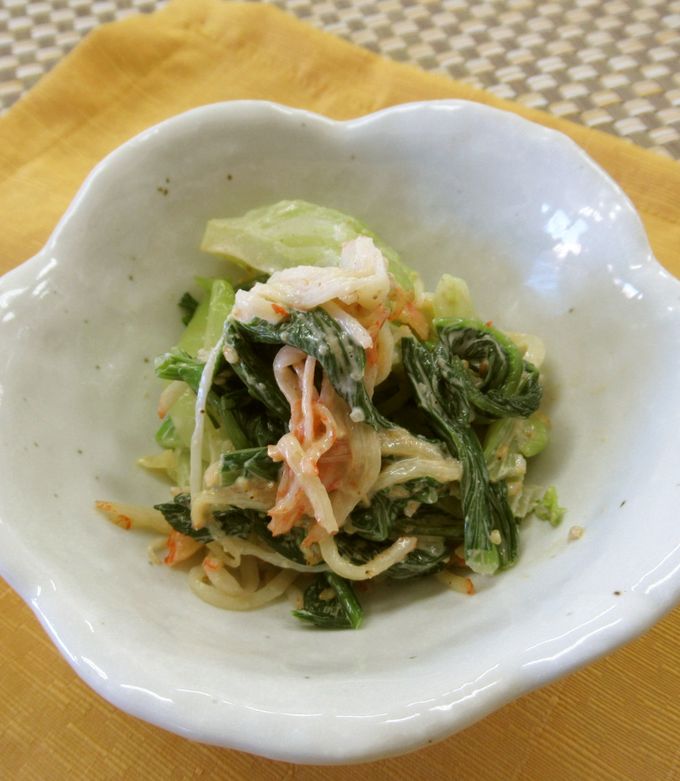チンゲン菜とカニカマの簡単副菜クラシル