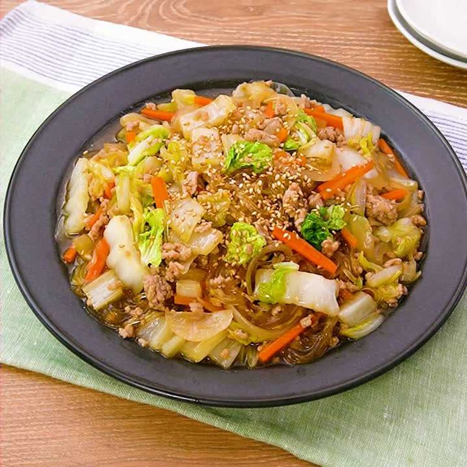 豚ひき肉で春雨のチャプチェ by aki☆smileクックパッド簡単おいしいみんなのレシピが392万品