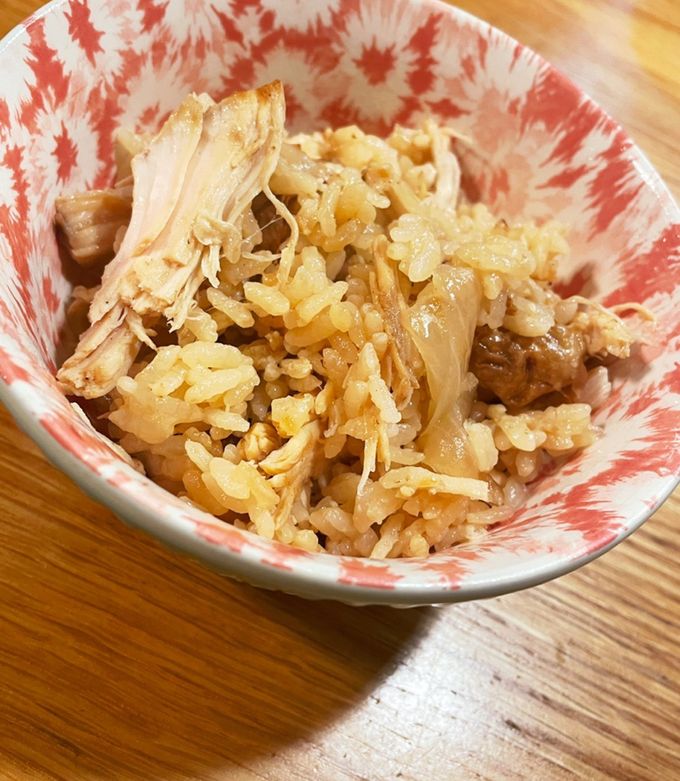 ローストチキンの残りお肉で、簡単リメイク炊き込みご飯シバクミ日記 from フランス