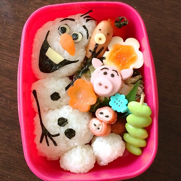 冬にぴったり！アナと雪の女王でおなじみオラフのキャラ弁3選 cozre コズレ 子育てマガジン