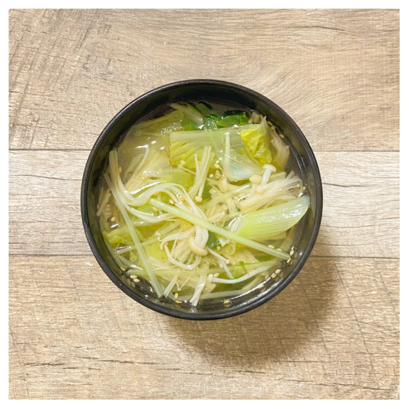 白菜とえのきのツナ煮