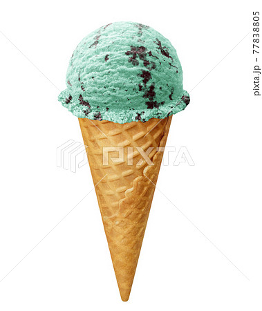 チョコミントアイスクリーム 夏のスイーツイメージ素材224429515 毎月1点無料 フリー のストックフォト イメージマート