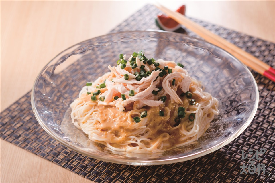 鶏むね肉でヘルシーに♪ジャージャンそうめん