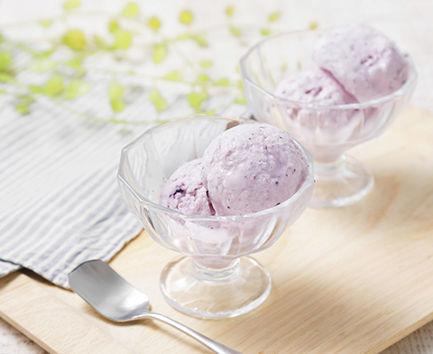 食感もおいしい♪ ブルーベリーヨーグルトアイス - レシピ - 冷凍食品・冷凍野菜はニチレイフーズ