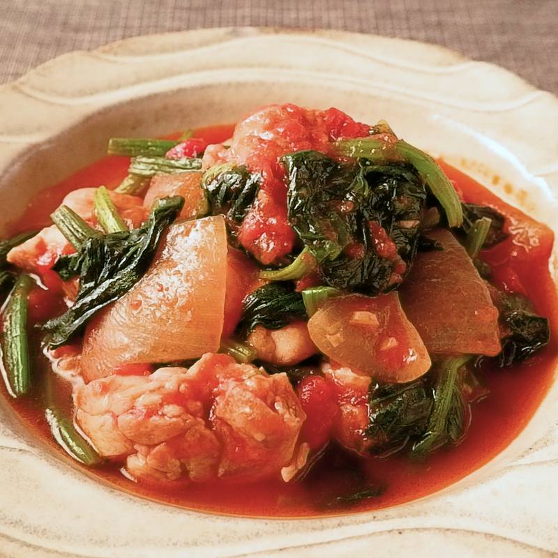 夏野菜たっぷり トマト煮込み