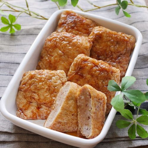 栃尾の油揚げレシピ キムチ納豆＆ベーコンチーズひめくりおつまみレシピ