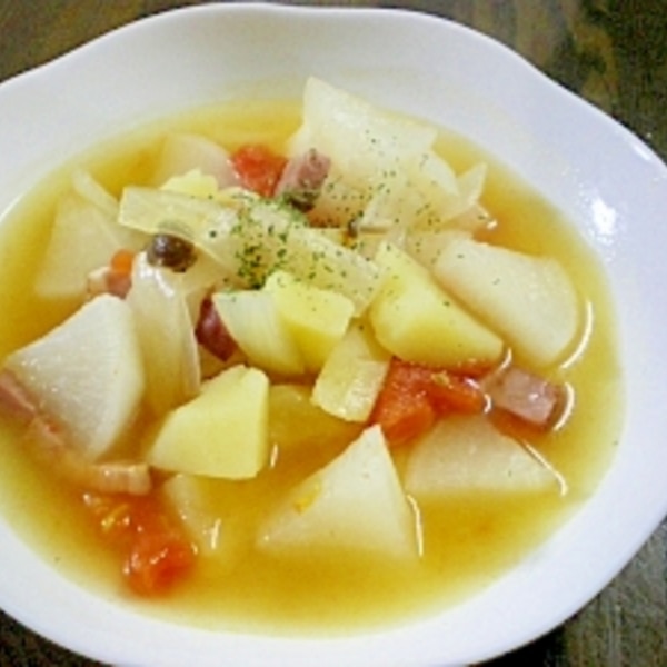 大根のコンビーフマヨサラダ