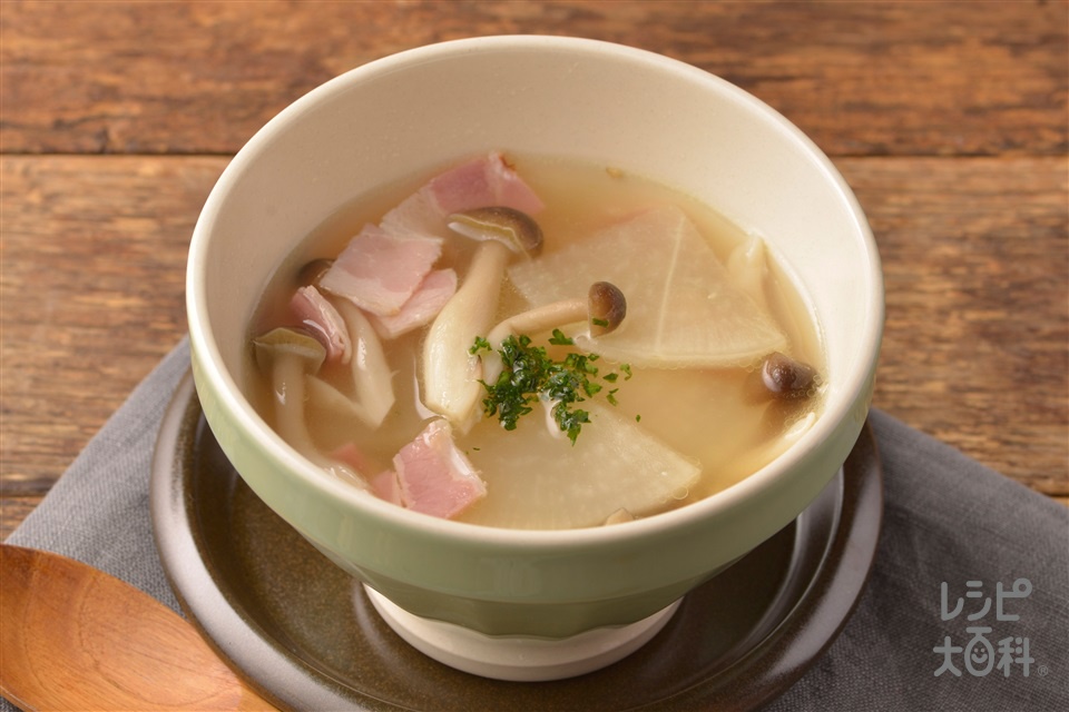 ブロッコリーの芯と大根お麩の味噌汁旬を味わう お手軽レシピ JAグループ