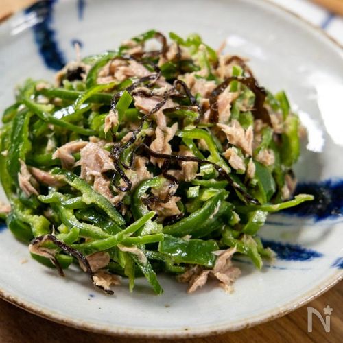 ☝️movierecipe👇 ピーマン嫌いにこそ食べてほしい無限ピーマン ツナ・塩昆布本日の主役▶︎ピーマン調理方法▶︎生——————————材料・ピーマン 10個 ・ツナ缶 一缶調味料・塩昆布 大さじ1 ・鶏ガラスープの素 小さじ1 2 ・お酢 小さじ2