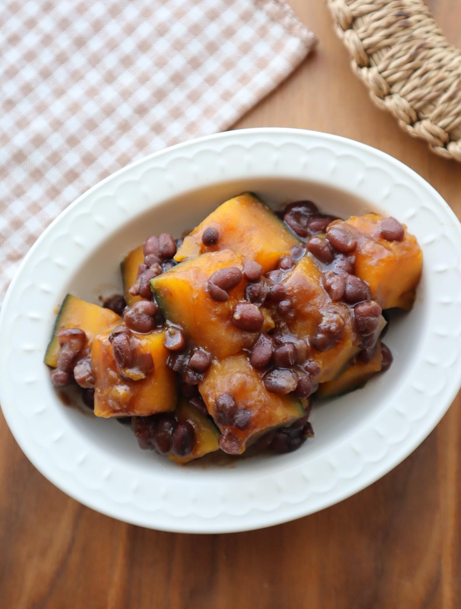 あずき缶で簡単☆かぼちゃのいとこ煮