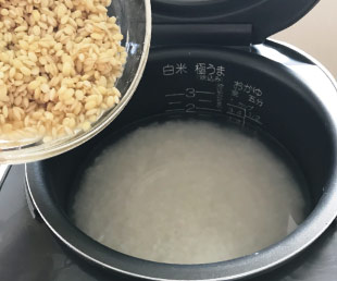 もち麦」ご飯の作り方 ＊料理研究家 神崎則子先生監修＊