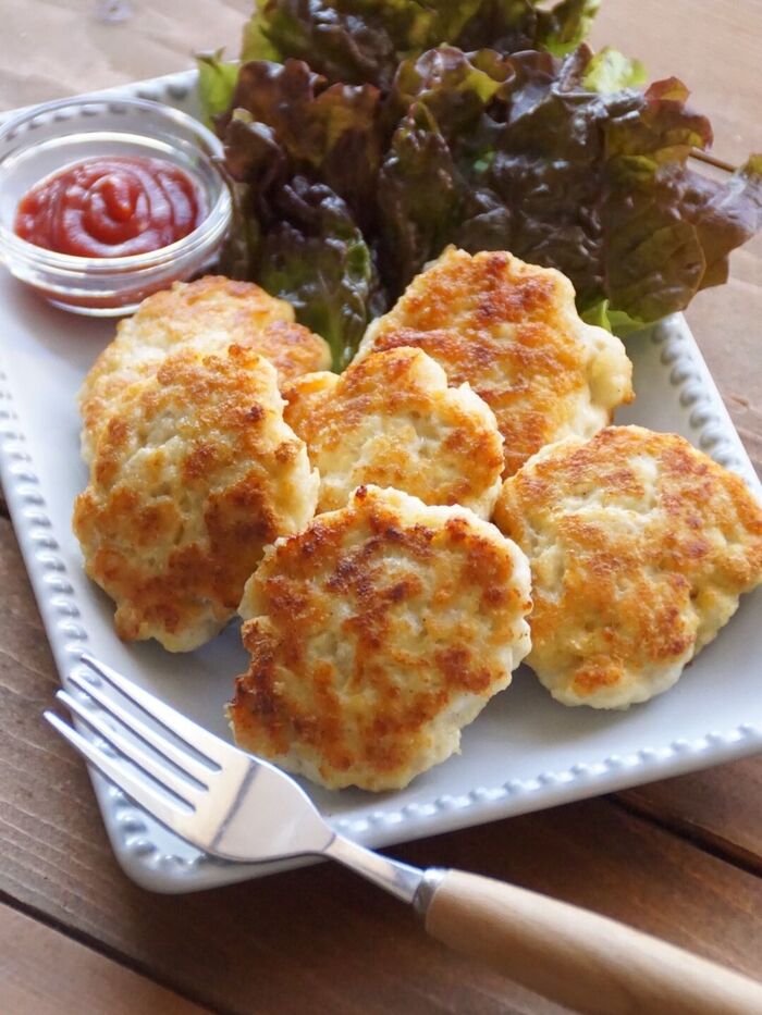 肉なし、おからでチーズ風ナゲット