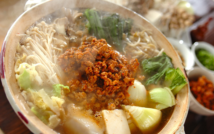 もやし坦々鍋 〆はラーメンmiyukiのスマイルキッチン