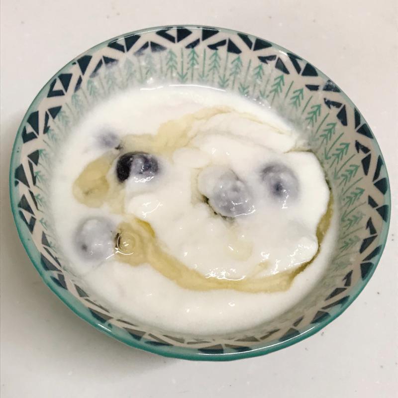 ブルーベリーのフローズンヨーグルト