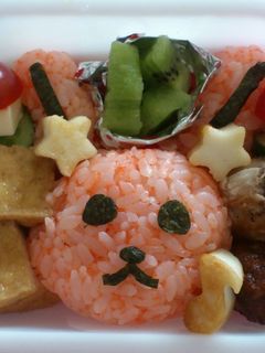 キャラ弁＊俵ウサギおにぎり♪