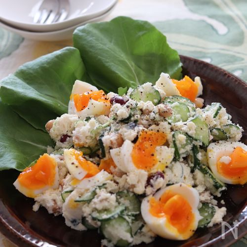 枝豆とトマトのおからサラダ明太子風味ハローデイ レシピサイト