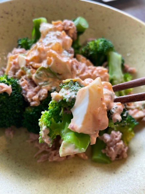 ブロッコリーのキムチチーズ焼き♪