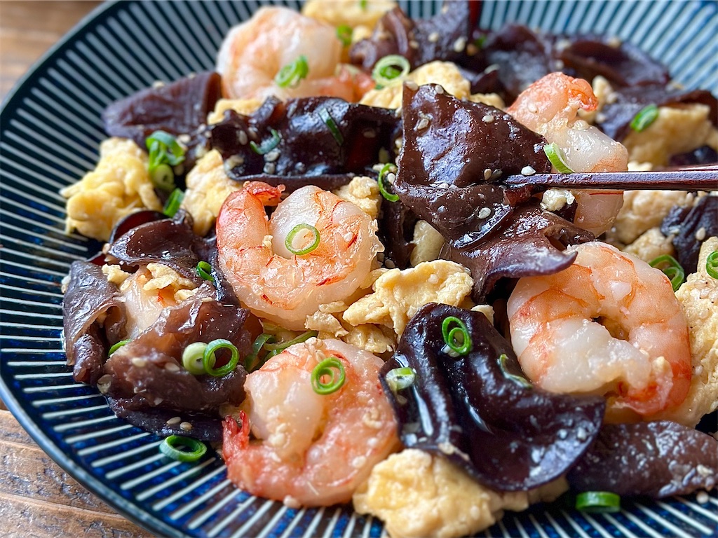 ごま香る～生きくらげときゅうりの和え物