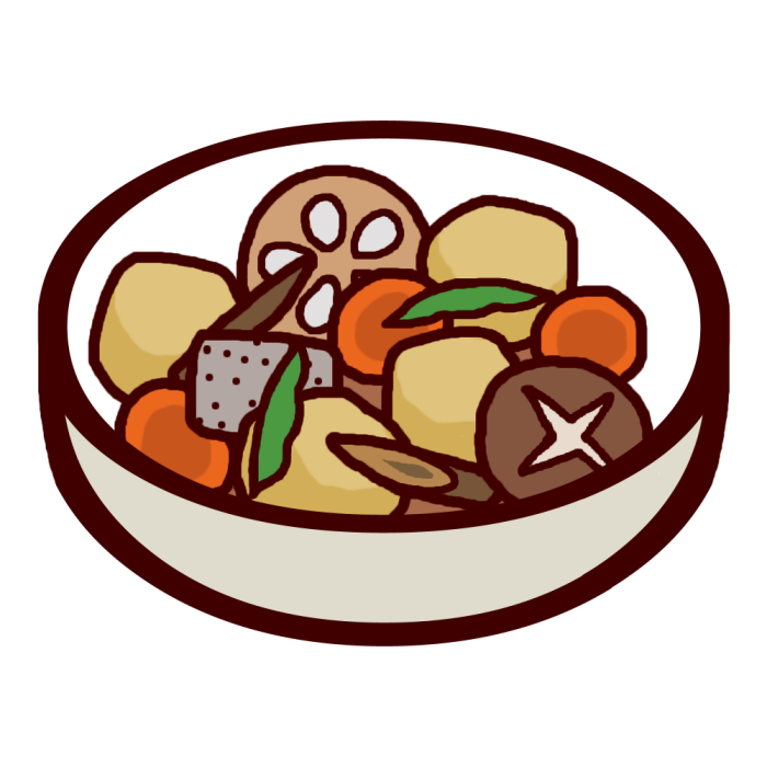 おせち料理 イラスト: おせち料理