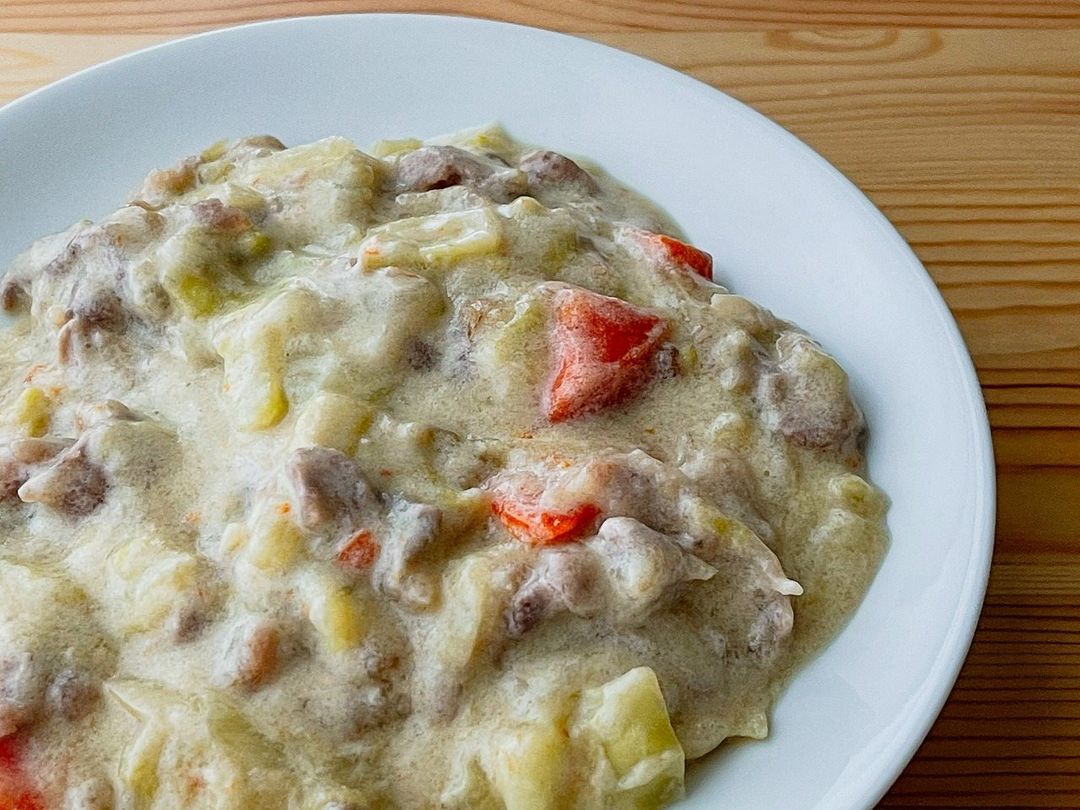 具沢山！かぼちゃときのこのチキンクリームシチュー ルー不要