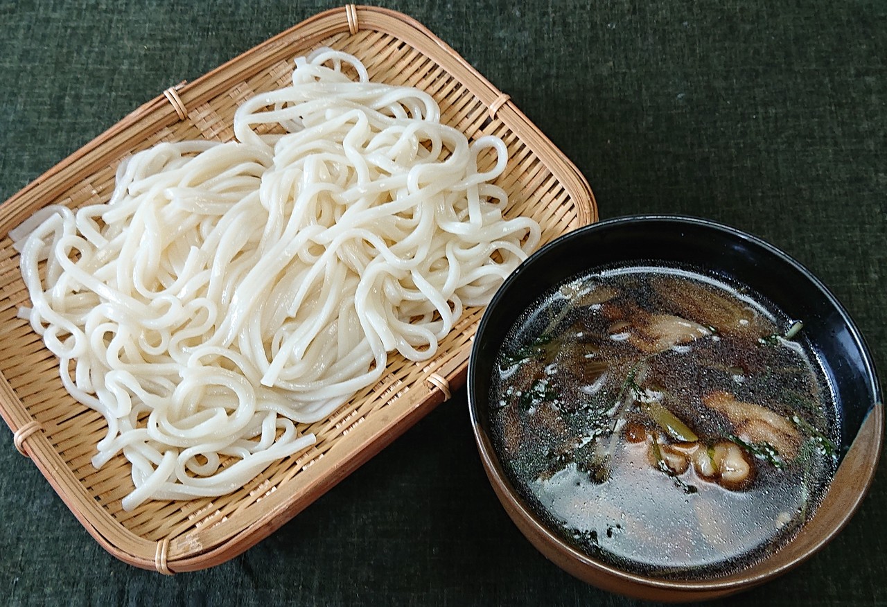 たぬき汁のざるうどん