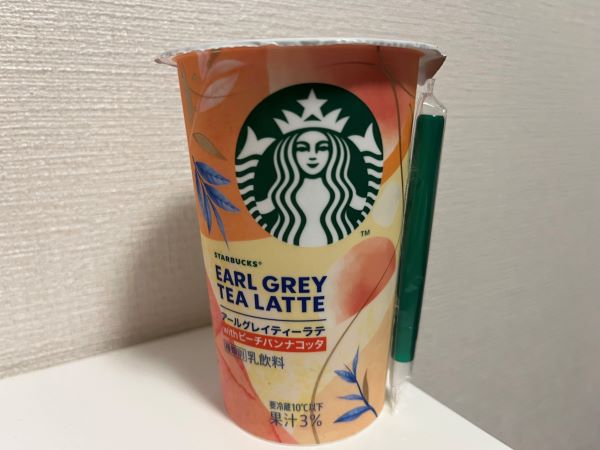 セブイレ限定 コンビニスタバ新作 アールグレイティーラテwithピーチパンナコッタ を飲んでみた☆MORE