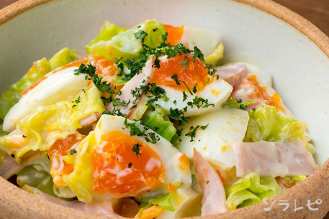 ゆでキャベツのおかかマリネ