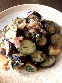 なすとベーコンの炒め煮