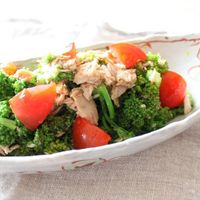 レンジ3分！無限ブロッコリー ツナ麺つゆ