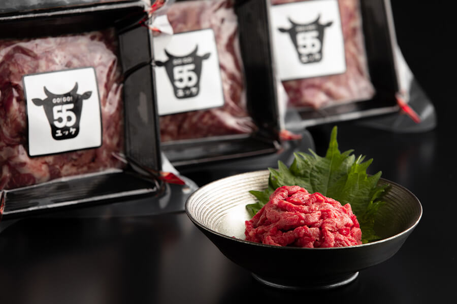 かつおのたたきのユッケ風